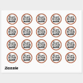 Halloween Graveyard Scene Silhouette Ronde Sticker (Vel)