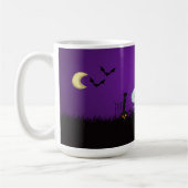 Halloween Graveyard Spooky Cute Skeleton & Ghosts Koffiemok (Links)