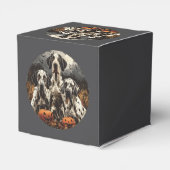 Halloween Great Dane Dogs Jack O Lantern Bedankdoosjes (Achterkant)