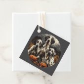 Halloween Great Dane Dogs Jack O Lantern Bedankjes Labels (In situ)