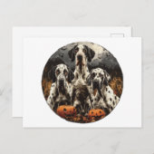 Halloween Great Dane Dogs Jack O Lantern Briefkaart (Voorkant / Achterkant)