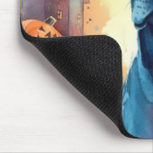 Halloween Great Dane met pompoenen eng Muismat (Hoek)