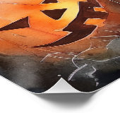 Halloween Greater Swiss with Pumpkins Scary Perfect Poster (Hoek)