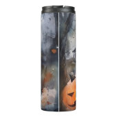 Halloween Greater Swiss with Pumpkins Scary Thermosbeker (Achterkant)