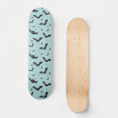 Halloween Green Bat Pattern Skateboard (Voorkant)