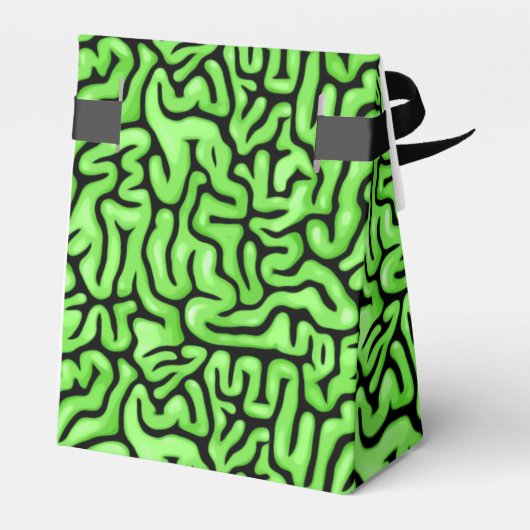 Halloween Green Brains Bedankdoosjes (Achterkant)