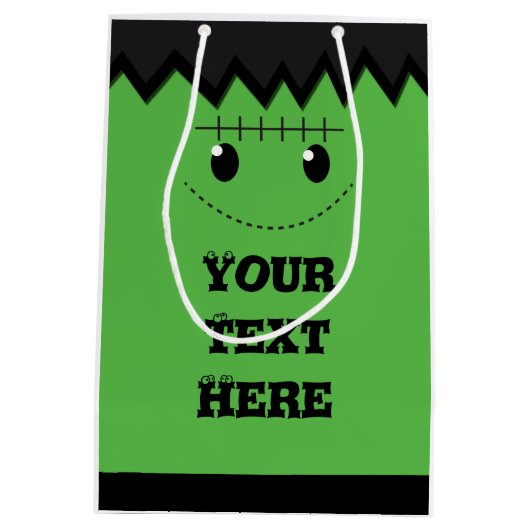 Halloween Green Frankenstein mignon Sac personnali (Dos)