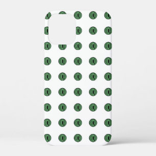 Halloween Green Polka Dot Eyes iPhone 12 Mini Hoesje