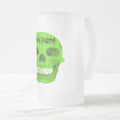 Halloween Green Skull Party Mok (Voorkant rechts)