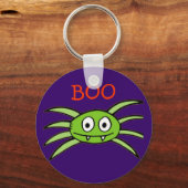 Halloween Green Spider Sleutelhanger (Voorkant)