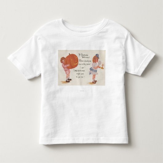 Halloween Greeting A Gladsome Halloween Kinder Shirts (Voorkant)