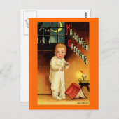 Halloween Greeting Briefkaart (Voorkant / Achterkant)