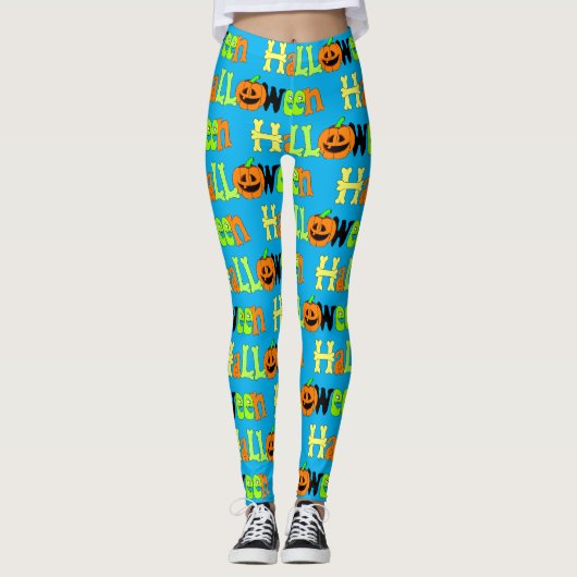 Halloween Greeting Leggings (Voorkant)