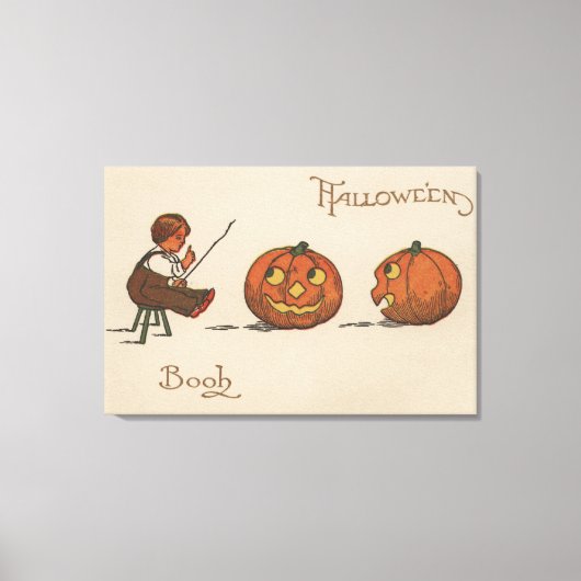 Halloween GreetingBook Canvas Afdruk (Voorkant)