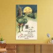 Halloween GreetingCabbage Anthropomorfisme Canvas Afdruk (Insitu (Woonkamer))