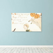 Halloween GreetingJack-O-Lantern-hosts Canvas Afdruk (Insitu (Houten vloer))