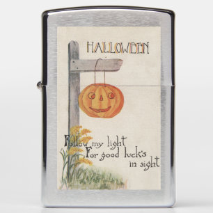 Halloween GreetingJack-O-Lantern op Post
