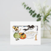 Halloween Greetings Briefkaart (Staand voorkant)