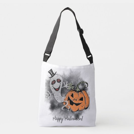 Halloween Greetings Crossbody Tas (Voorkant)