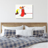 Halloween Greetings Witch Canvas Afdruk (Insitu (Slaapkamer))