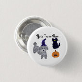 Halloween Grey Podle #2 Button (Voorkant /achterkant)