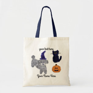 Halloween Grey Podle #2 Canvas tas