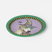 Halloween Greyhound Papieren Bordje (Gekanteld)