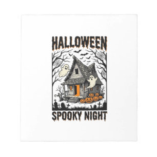 Halloween Griezeldorp Verschrikkelijke Nacht Vinta Notitieblok