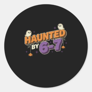 Halloween Griezelen 67 Six Seven Meme 1 (18) Ronde Sticker