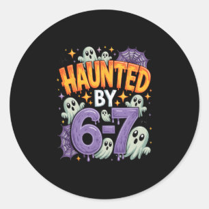 Halloween Griezelen 67 Zes Zeven Meme 1 (25) Ronde Sticker