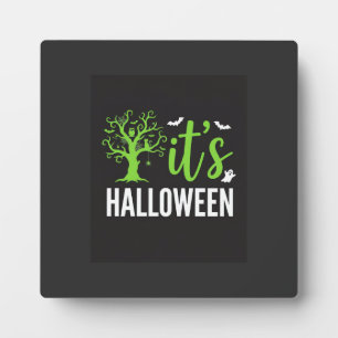 Halloween Griezelen Boom Vleermuizen Vector Design Fotoplaat