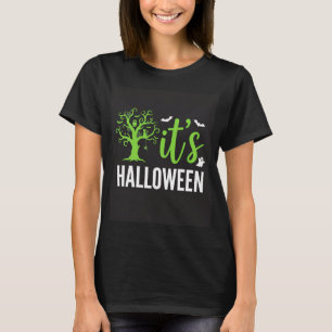 Halloween Griezelen Boom Vleermuizen Vector Ontwer T-shirt