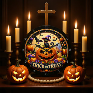 Halloween Griezelen Cute Klok
