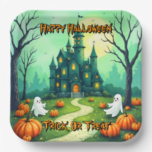 Halloween Griezelen Cute Moderne Collectie Papieren Bordje