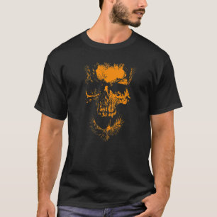 Halloween Griezelen Enge Schedel Optische Illusie  T-shirt