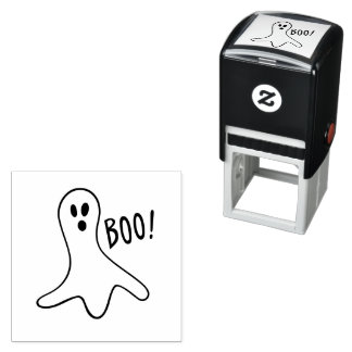Halloween Griezelen Geest Zelfinkende Rubber Stemp Zelfinktende Stempel
