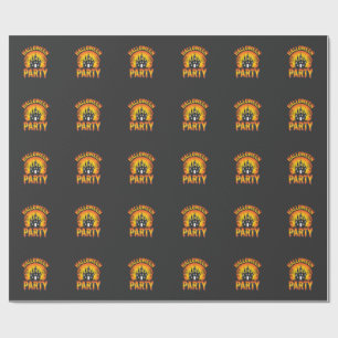 Halloween Griezelen Huis Feest Vector Cadeaupapier