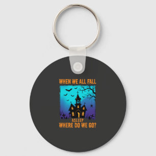 Halloween Griezelen Kerk Waar Gaan We Naar Toe Sleutelhanger