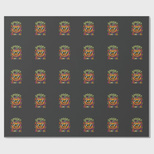 Halloween Griezelen Pompoen Zonnebril Vector Cadeaupapier