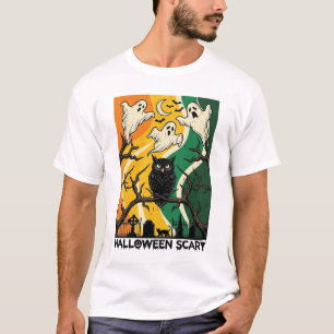 Halloween Griezelen Zwarte Uil Geesten Kerkhof_1 T-shirt