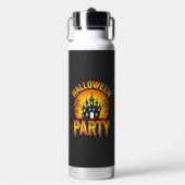 Halloween Griezelfeest Vector Waterfles (Voorkant)