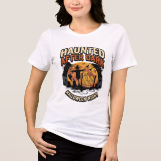 Halloween Griezelig Na Donker Tri-Blend Shirt