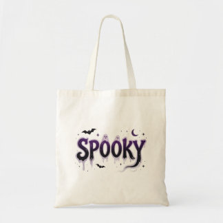 Halloween griezelige cute geest tote bag