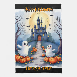 Halloween Griezelige Cute Trendy Collectie Theedoek