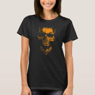 Halloween Griezelige Enge Schedel Optische Illusie T-shirt