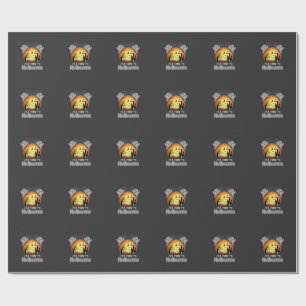 Halloween Griezelige Maan Spoken en Kerkhof Vector Cadeaupapier