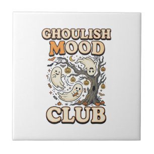 Halloween Griezelige Mood Club Tegeltje