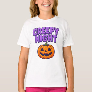 Halloween griezelige nachtkleding Schattige Unisex T-shirt