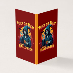 Halloween Griezelige Sfeer: Zoete of Siniestere Sk Kaart