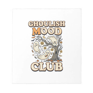 Halloween Griezelige Stemming Club Notitieblok